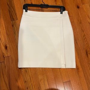 Wool white mini skirt, NWOT